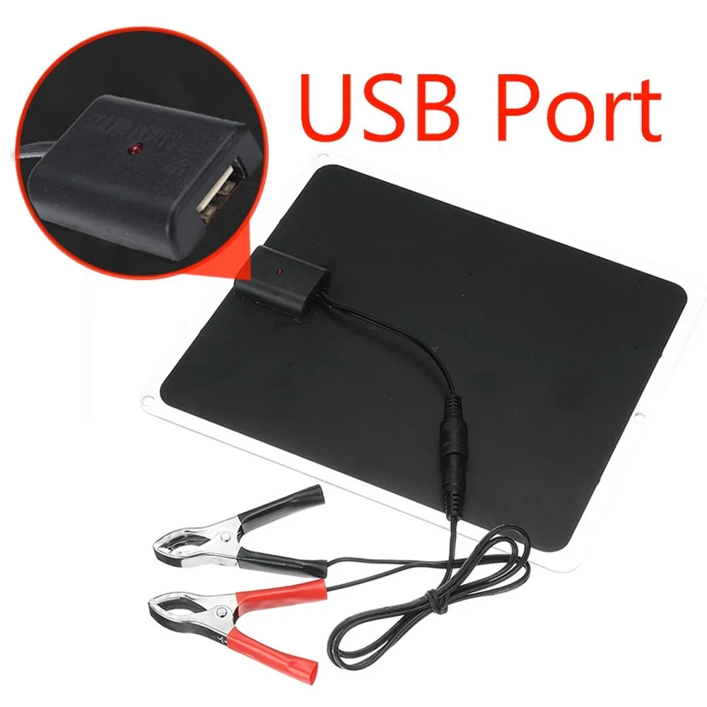 Hiking Solar Charging Panel Tool for Portable Silicon Monocrystalline - Aibecy Camping 20W