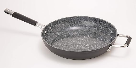 Nonstick Skillet | Professional Baking Italian Pan Nonstick Pan 13 Ceramic Cucina Pan, Pan, for Sizzling, More Frying Cooking, and Made Sauté Chefs Searing, Pan Inch DaTerra Stick Non