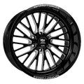 '-76ET Wheel 7 6X139.7 Black Gloss 106.1CB 24X14 Milled