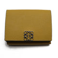 8110 (Good) C821TR2X02 Women's Color Trifold Wallet Pre-Owned Anagram Mustard