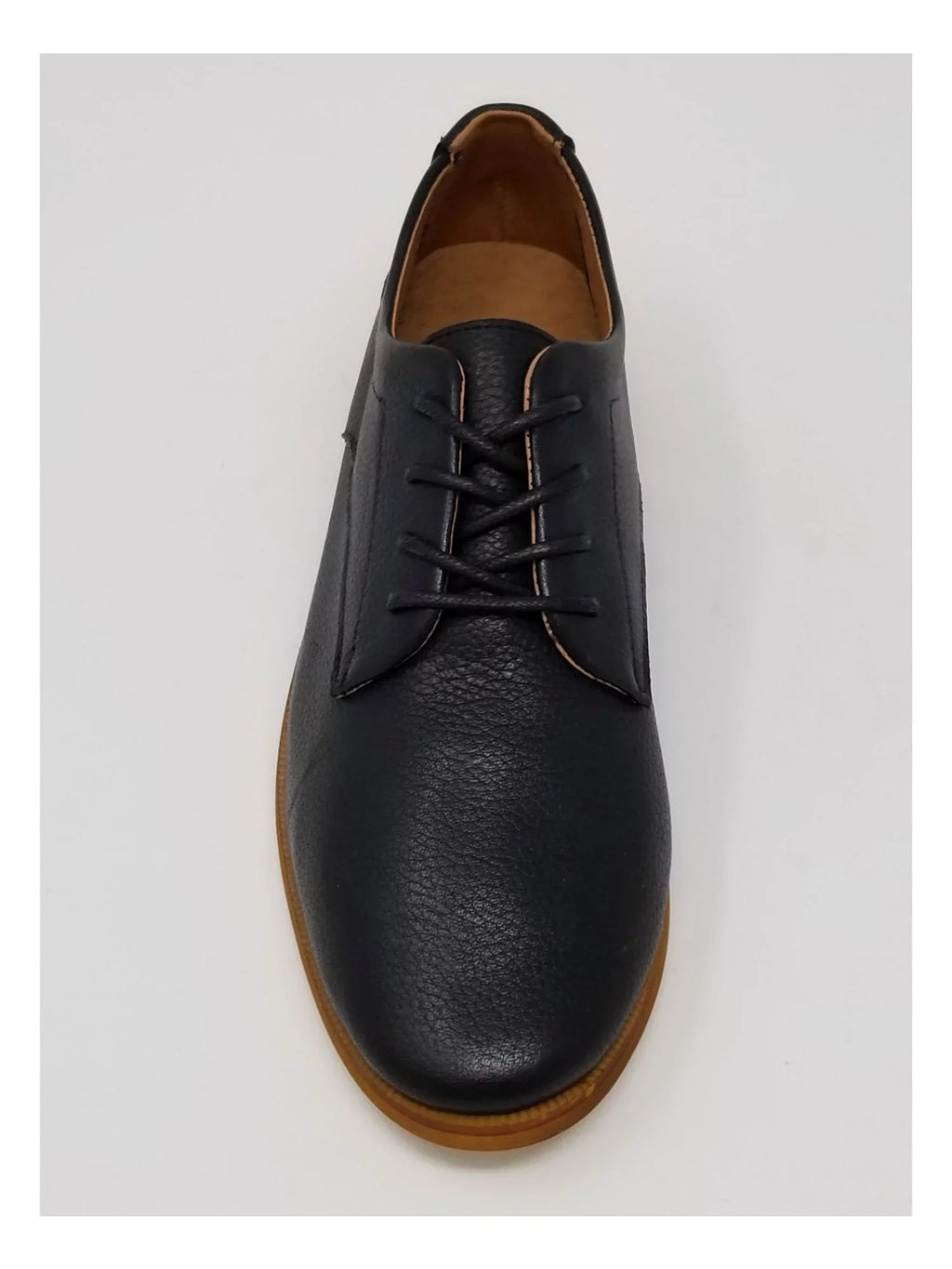 Westwood Stacked Toe 6 Shoes Black Lace-Up Oxford Heel Womens Round Leather Comfort N.Y.L.A
