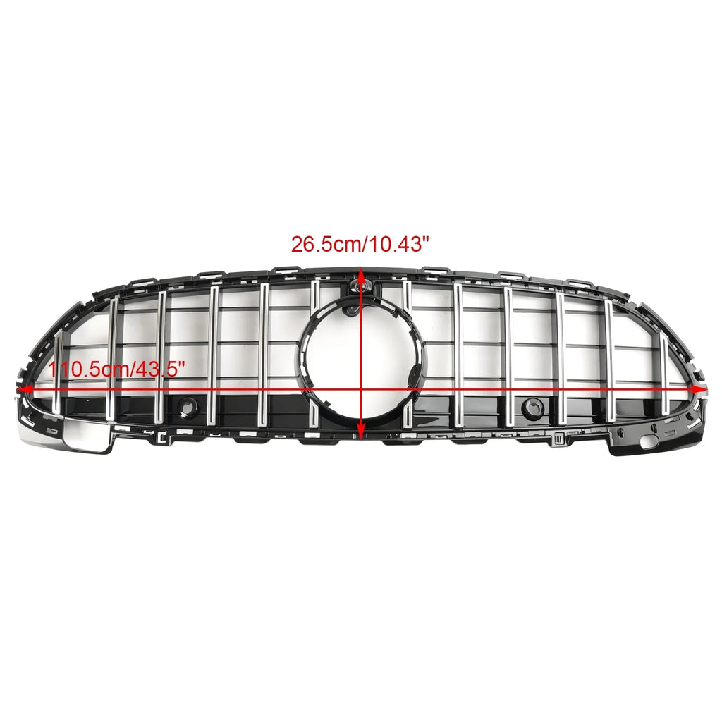 fit W/Camera Mercedes 2022-2023 for Grill Grille Bumper Benz W206 Front Style