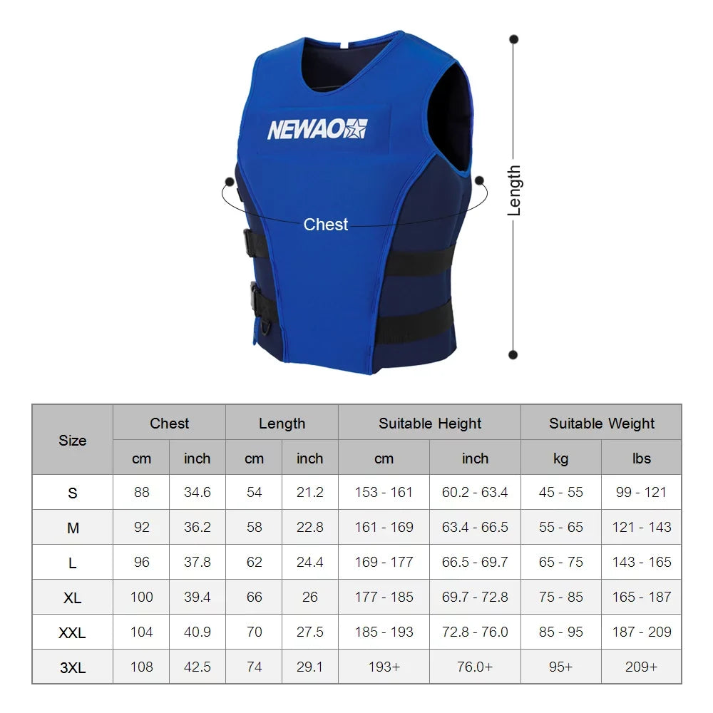 and Suit Jacket, Sailing for Float Moisture Safety Skiing Neoprene