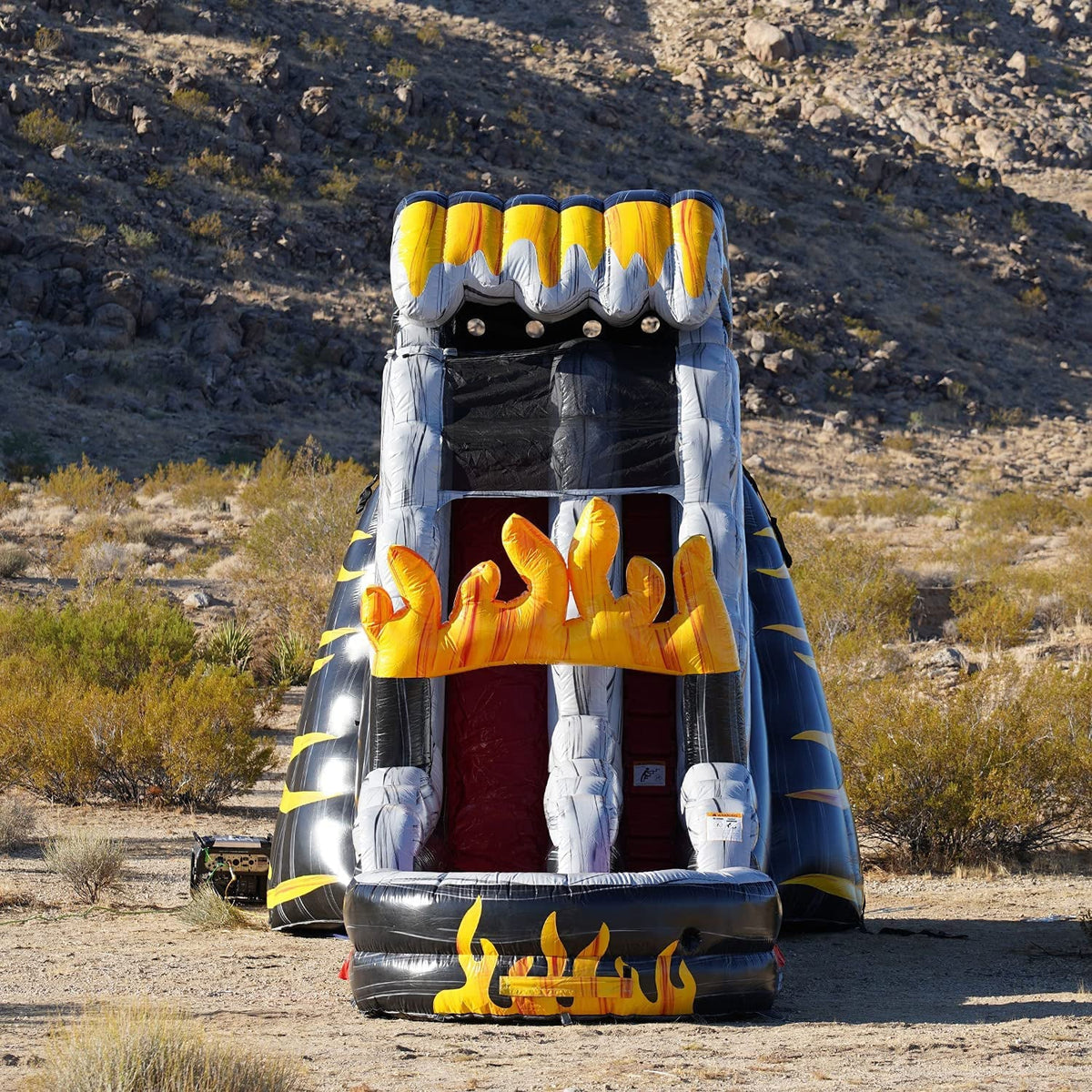 Birthday and Rental for Commercial Slide JumpOrange Outdoor Grade Party Moisture 19' Inflatable, (with Big Pool Splash with Adults Indoor, Kids Blower),
