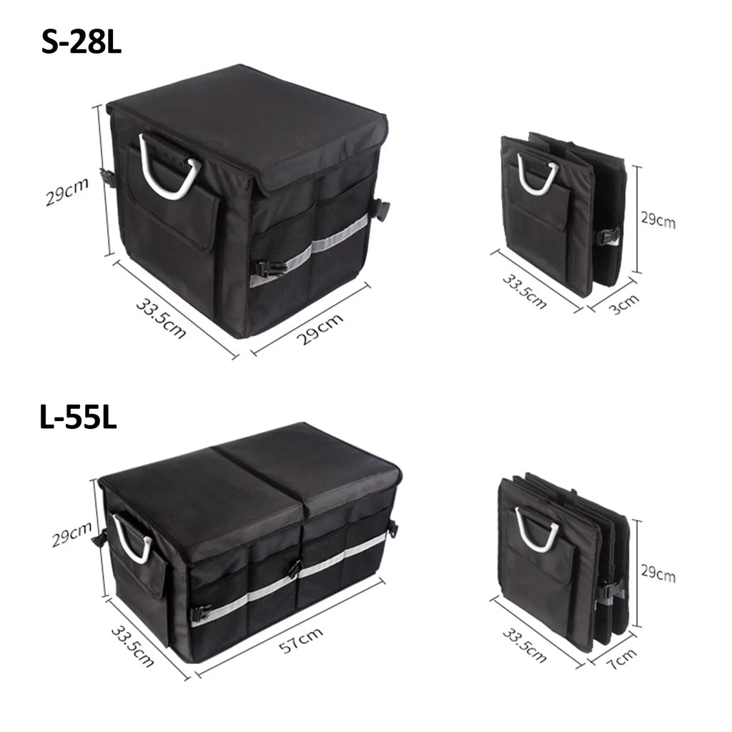 55L and Box Organizer for Trunk with Strip Convenient Spacious Reflective Cargo Automotive Walmart Your Car Storage Car