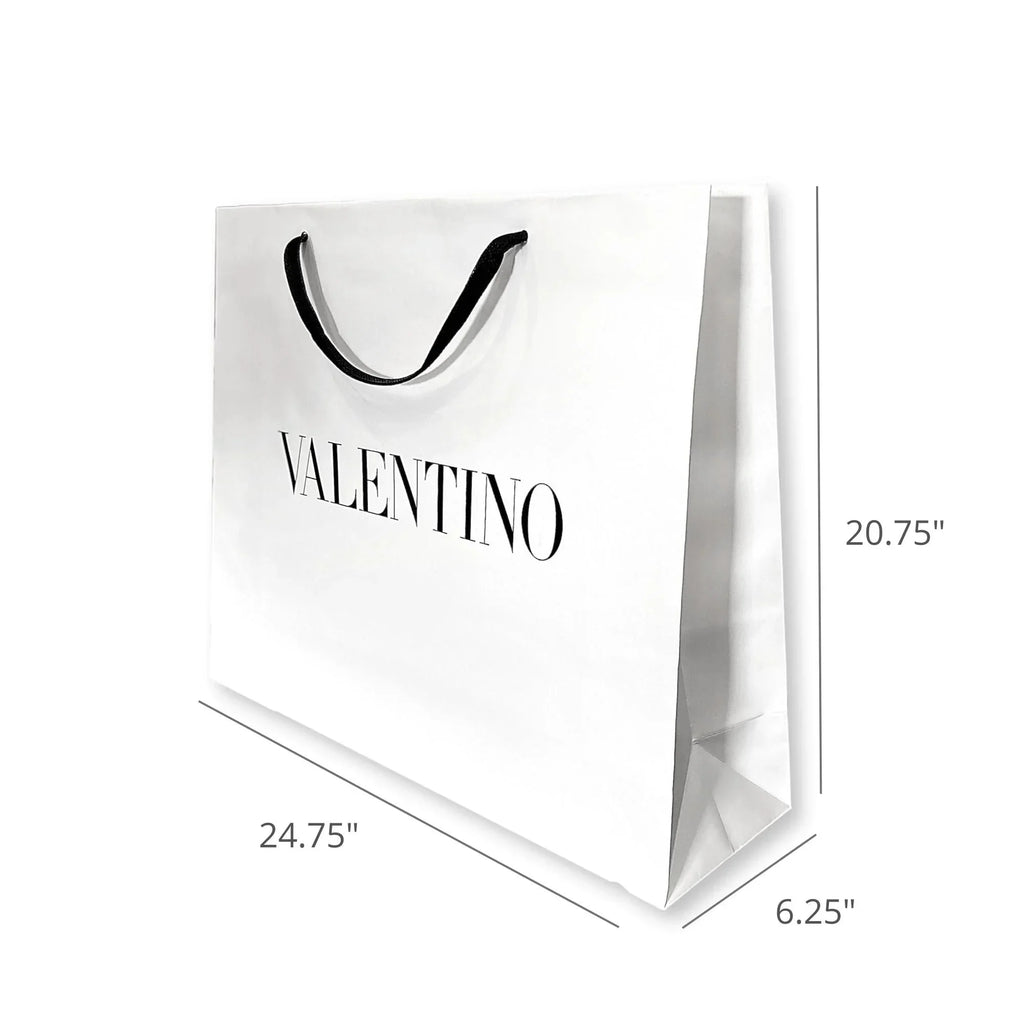 Designer Packaging Large Gift Paper White Logo Valentino Bag Shopping