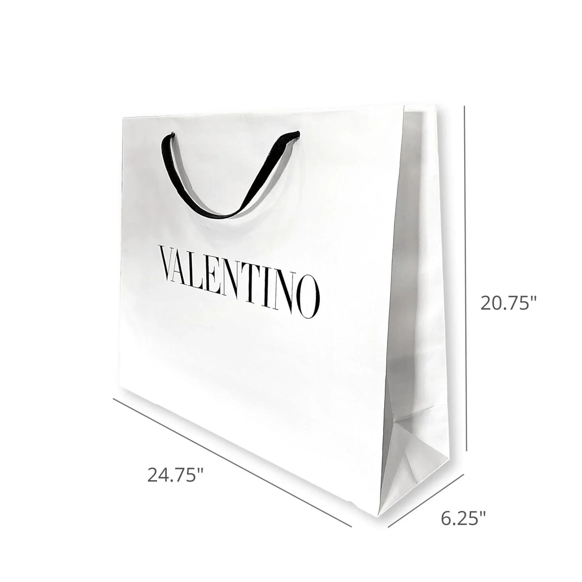 Designer Packaging Large Gift Paper White Logo Valentino Bag Shopping
