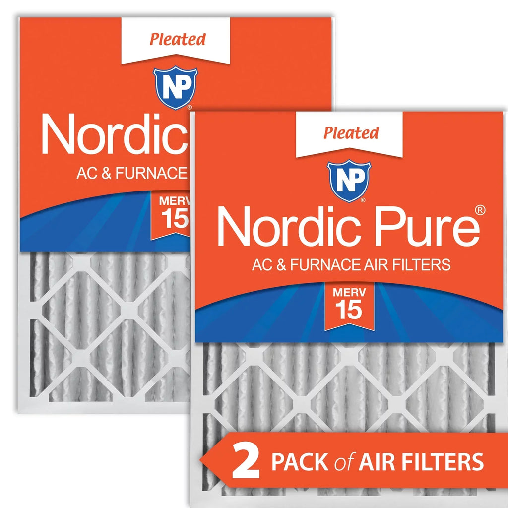 20x20x4 Pack 2 Pleated 5/8) (3 Pure 15 Air Filters Nordic