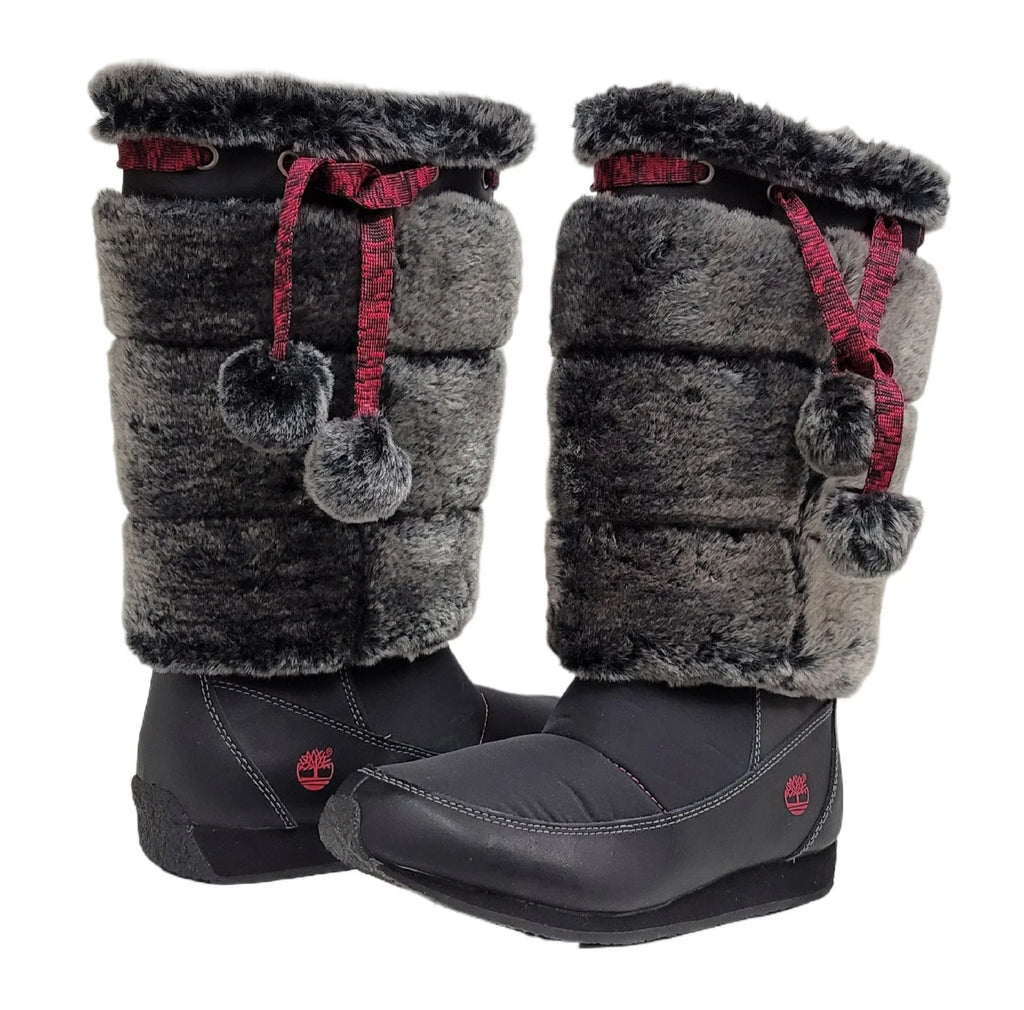 Medium size Black Preschool Fur Tall Youth Boot Timberland 59794 2.5 Winterberry