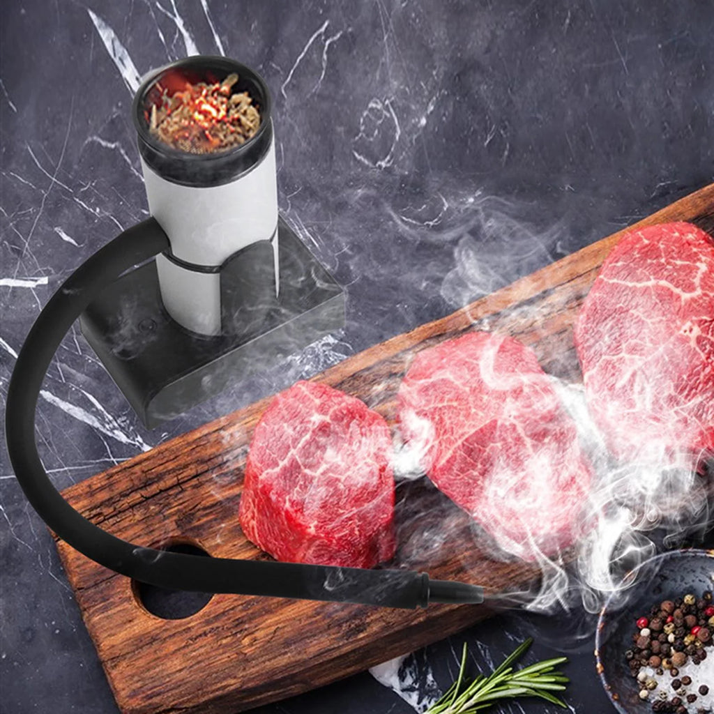 , Smoke Meat Portable Handheld for Smoke Cocktail Food Food Food , Infuser , Kitchen Cooking Mini
