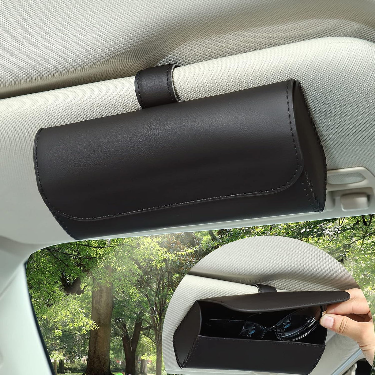 Car Visor, Organizer Clip for for Box Sunglass Holder Sunglasses Sunglasses Holder Sunglasses Sun Car, On Holder