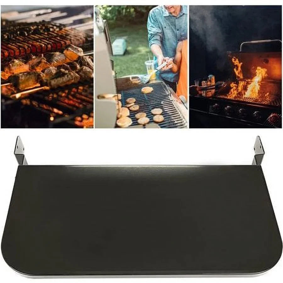 24" PGFS24 Camp Folding Chef Shelf Steel All Powder Shelf Coated Replaces Black Grills for Kojem Grille Front Pellet