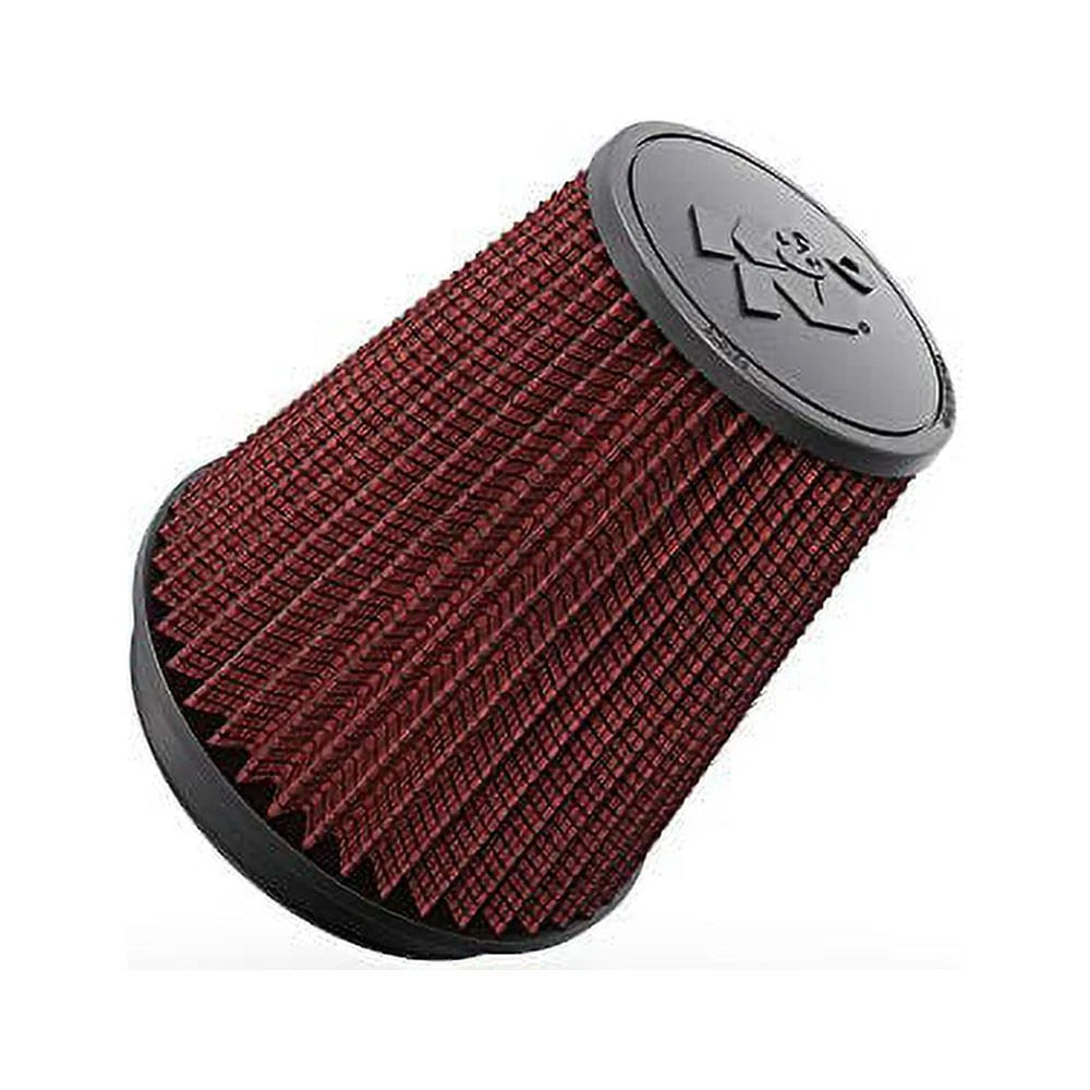 (127 Reusable: ; Tapered; in in 6 , Universal Washable Filter: 8.5 Air and Height; Base; Round in mm) (152 7.5 mm) 5 Top (191 Clamp-On (215.9 mm) K&N in mm) Flange Engine -1041
