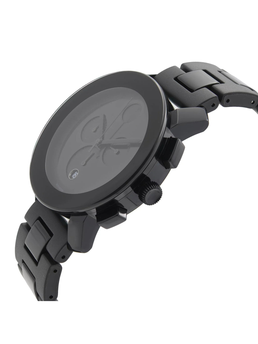 Bold 3600048 Black Watch Plastic Mens Quartz Steel Resin Movado Dial 43mm