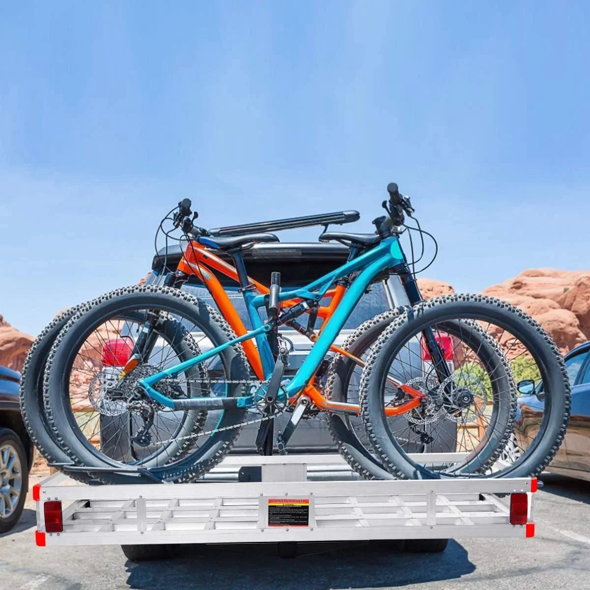 x Cargo 7” Truck, Car, Fits Cargo Trailer Basket 22” Carrier, Hitch Luggage Hitch 2” Rack, Cargo 60” x Vehicle , Capacity for Receiver, 500LBS Carrier Mount Aluminum