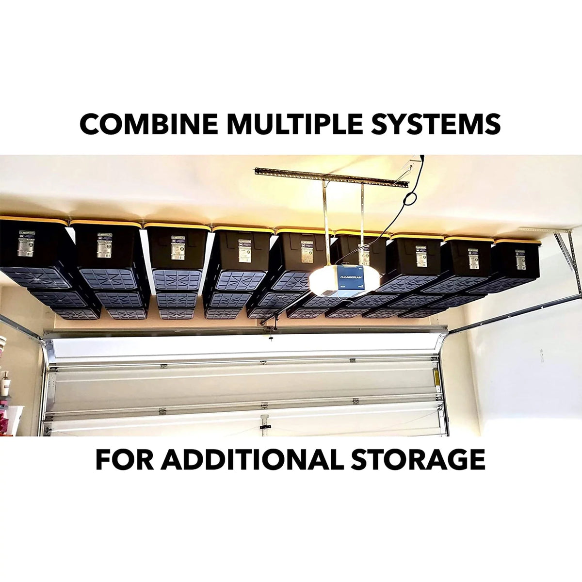 for Steel Storage Containers E-Z Rack Tote Storage Ceiling Garage Overhead