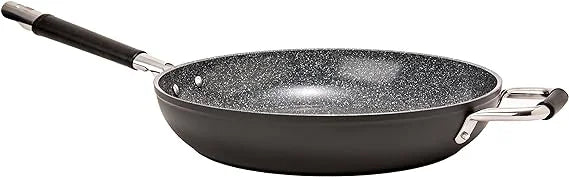 Nonstick Skillet | Professional Baking Italian Pan Nonstick Pan 13 Ceramic Cucina Pan, Pan, for Sizzling, More Frying Cooking, and Made Sauté Chefs Searing, Pan Inch DaTerra Stick Non