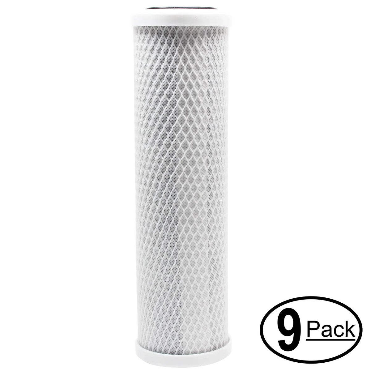10 inch - Activated Pure Brand Crystal --00310 - Voyager Moisture for Quest Block Filter Replacement System Universal Carbon Denali Filter 9-Pack for Filter