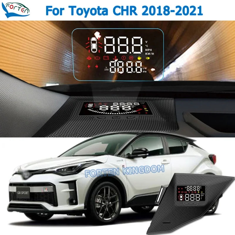 Screen Airborne computer Car Toyota C- Driving Projector drive For Display Head hand Electronic Speedometer 2018-2021 left Safe Up