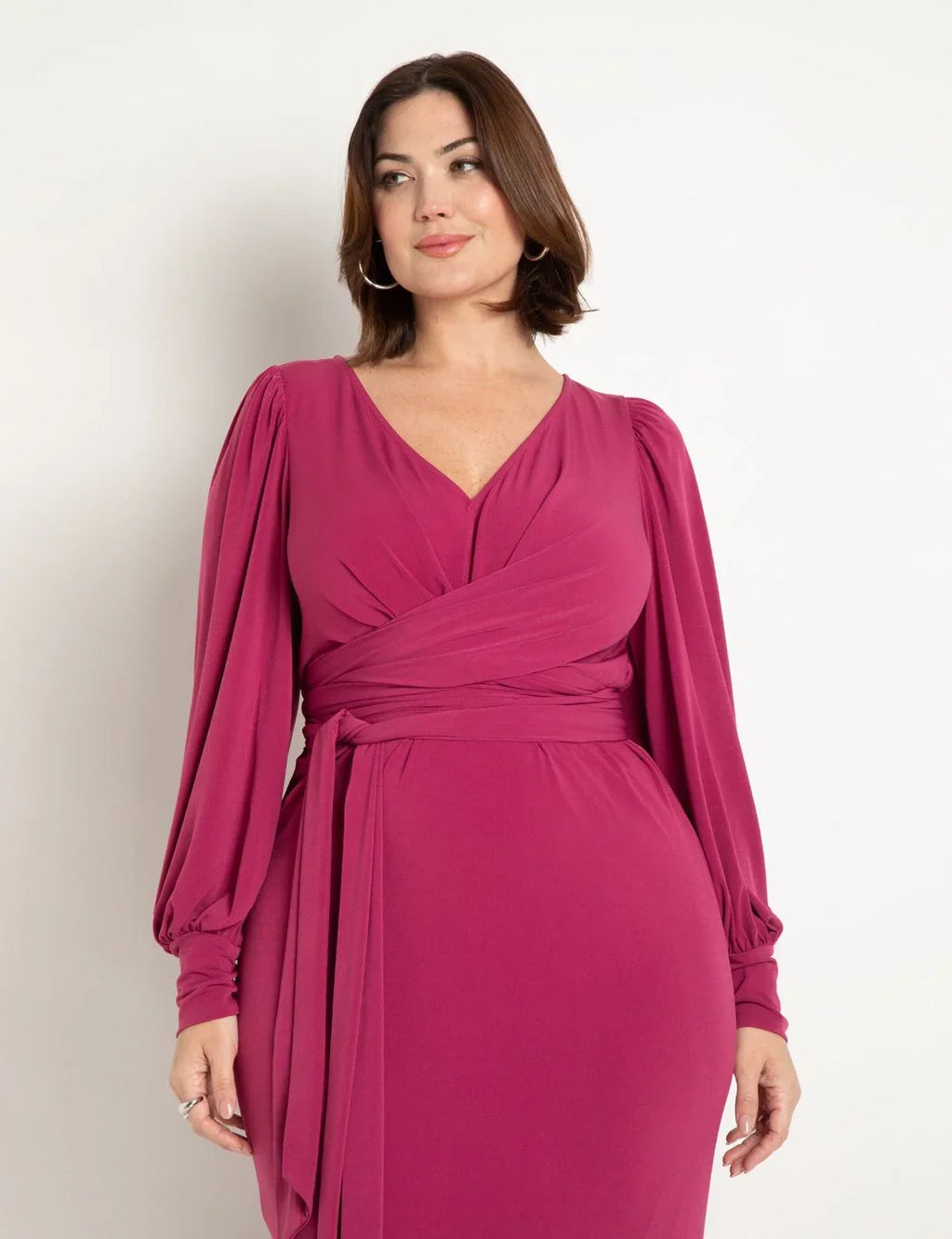 Women's Plus 18, - Carbon Cross Size Dress Midi Front