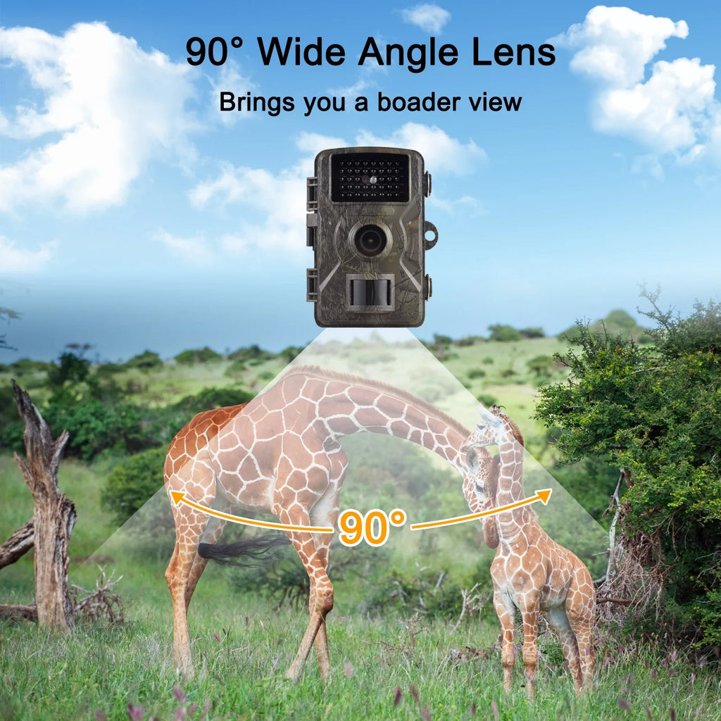 IP66 1080P Activated Camera Inch Time Eccomum Screen Camera Infrared Camera with Tracking Trigger Supports Trail Motion Night Color Moistureproof 2.0 16MP 0.8s Wildlife Vision