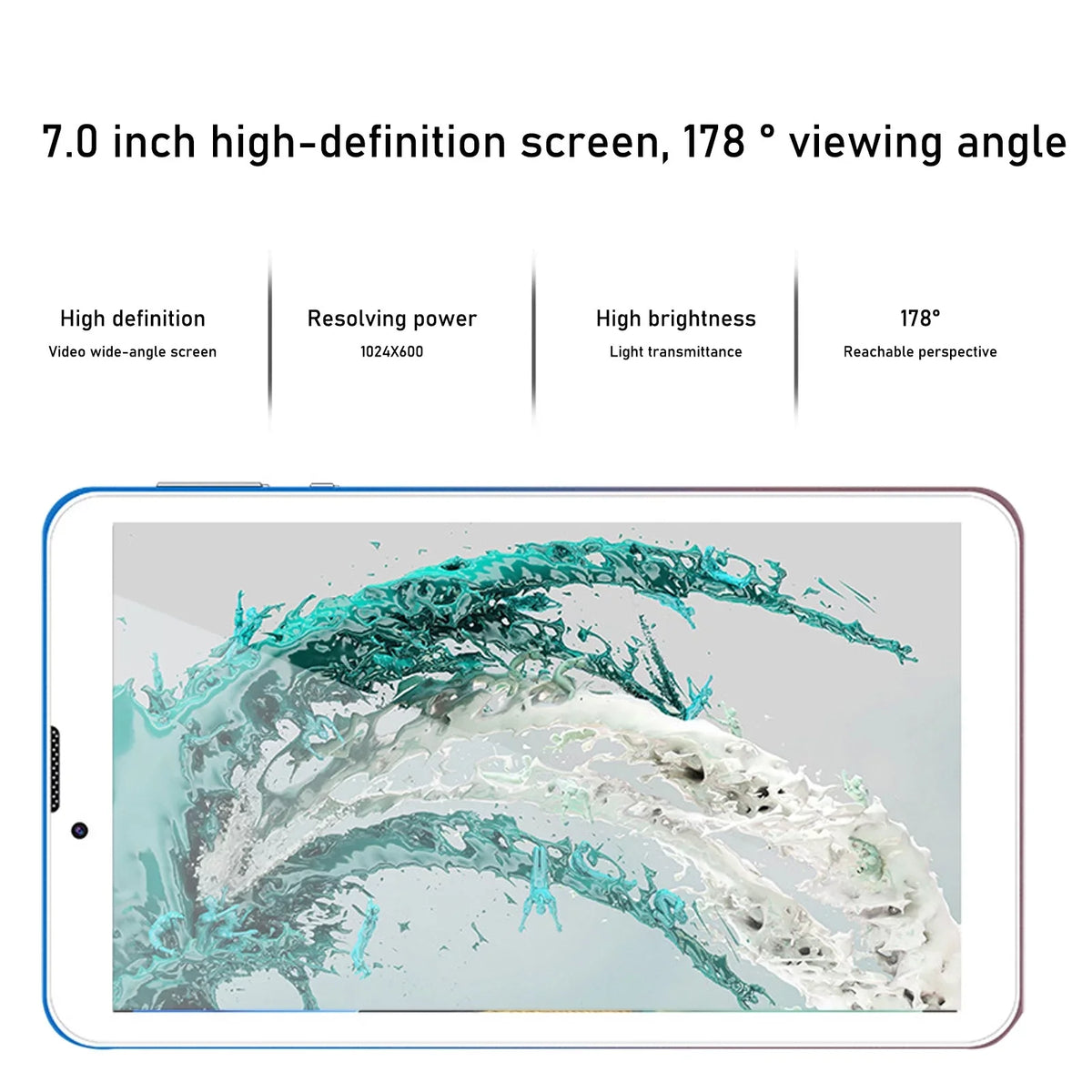 Function Communication Bluetooth Learning Tablet Definition Call Video Voice Tablet High Screen 7 Android Game WiFi 8 lulshou Core Card Inch