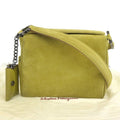 Salvatore BC217651 Ferragamo Bag Shoulder (Good) One Pre-Owned Gancini Green Suede