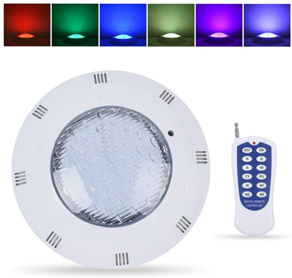 Light, Multi-Color Pool Pool Underwater Equipment Color Pool Spa Lighting (25W) with Remote Bright Controller Fetcoi Swimming Light