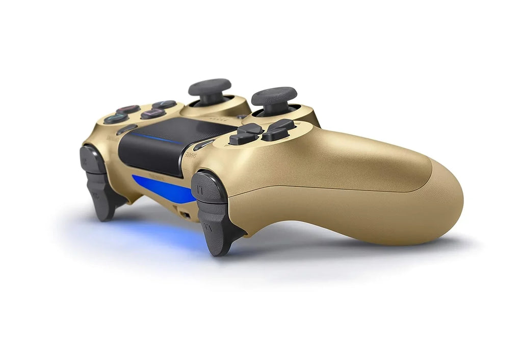 Pre-Owned (Refurbished: Earbuds Dual For Bundle Shock Gold + New) Wired Console Controller Like Gaming PS4 Sony