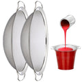 Stainless Strainer 11.4” 250μm for Paint, for Paint Ultra Paint Fine Honey, Filters Strainers, Ink, Latex, Seeds Filters Impurity 5 Mesh Paint Gallon Steel Meshes, 2PCS Buckets, Tiny
