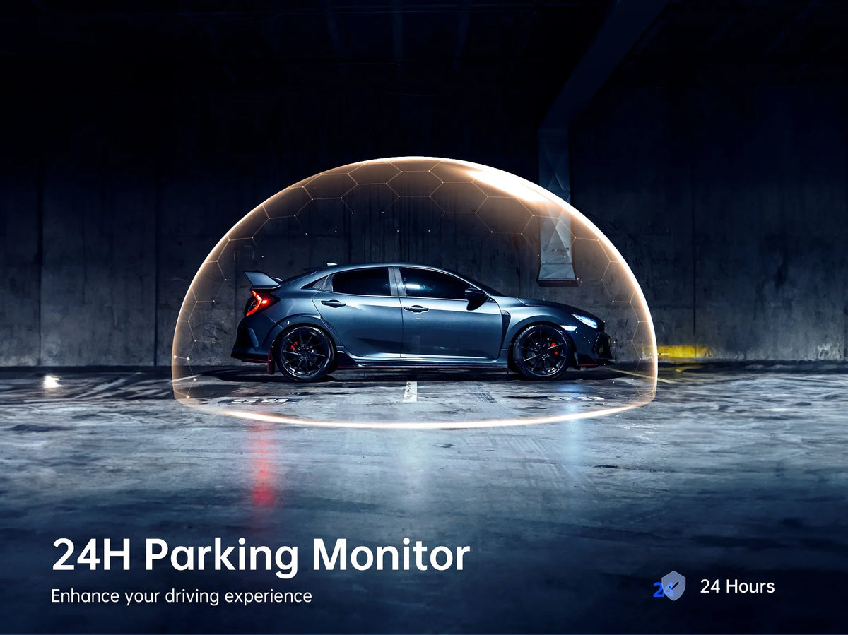 with Monitor Cars&Trucks, Mirror Camera Mode, Parking 32GB 24H include Cam, and 10" Vision, Driving Free Pelsee Rear View Voice for Card Dash w/ Assistant 2.5K Control, Smart Mirror Night