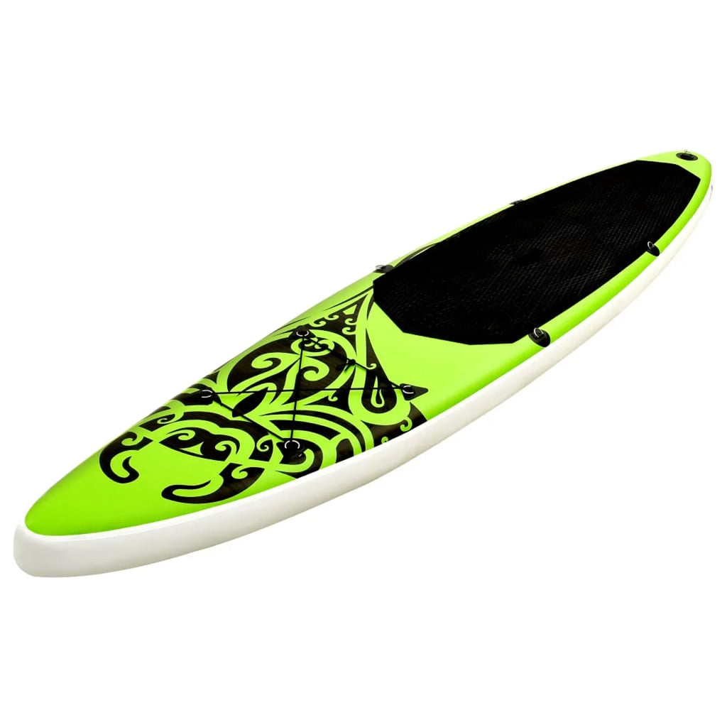 Inflatable Set Paddleboard 120.1"x29.9"x5.9" Green