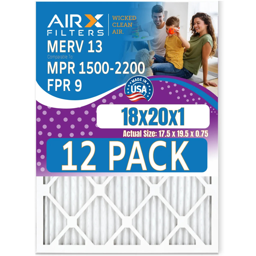Filters Comparable - Filter by to Air 18x20x1 of 12 13 Pack Furnace Rating, 9 - in 2200 & Made 1500 .