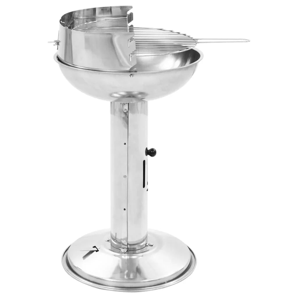 Stainless Buyweek Pedestal Grill Charcoal Steel