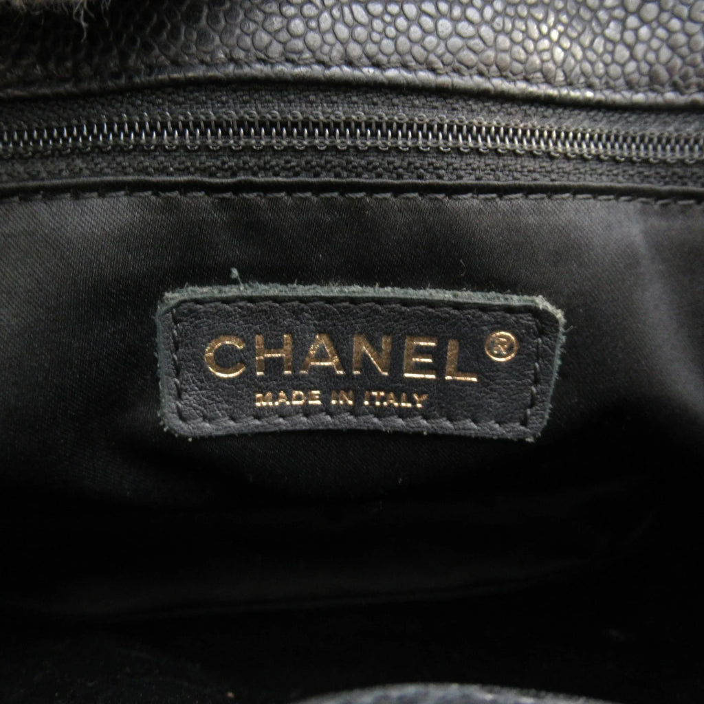 Pre-Owned ChainShoulder Caviar Bag Matelasse (Grained Calf) Black (Fair) Skin