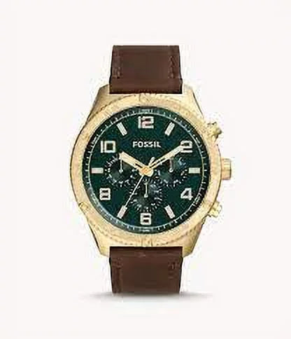 Watch Fossil Leather Brox Medium BQ2742 Multifunction Brown