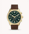 Watch Fossil Leather Brox Medium BQ2742 Multifunction Brown