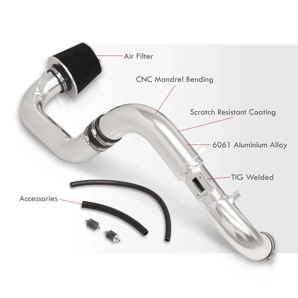 System Fits/Replacement 2006 06 2010 09 2007 2008 1.8L Induction 2011 Filter L4 Honda Civic Distributors Intake 07 Aluminum Pipe Air Piping 11 10 08 Polished Cold + 2009 For