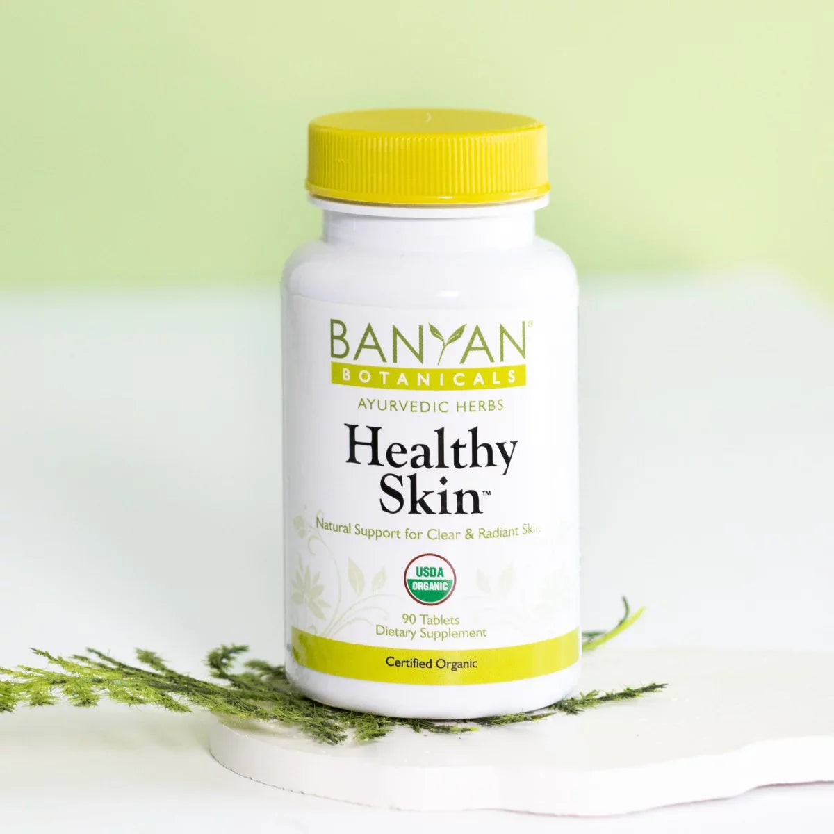 '- Supplement 90 Radiant, Skin Organic Flawless Botanicals for - Certified Tablets Healthy Daily Skin* - Banyan