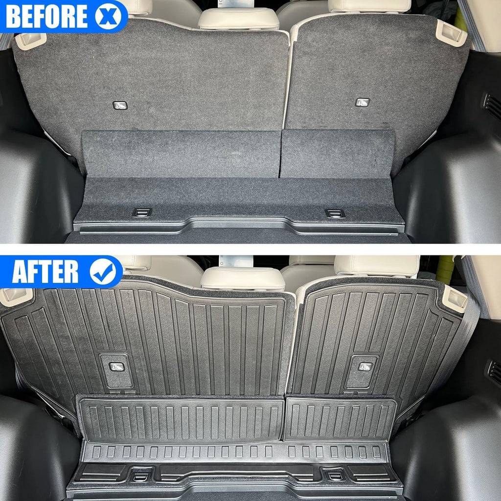 '-V Backrest Protector Mat Seat Backrest 2024 for Suv Rear Back 2023-2024 Honda Honda 2023 Accessory Protector -V fit Trunk Black