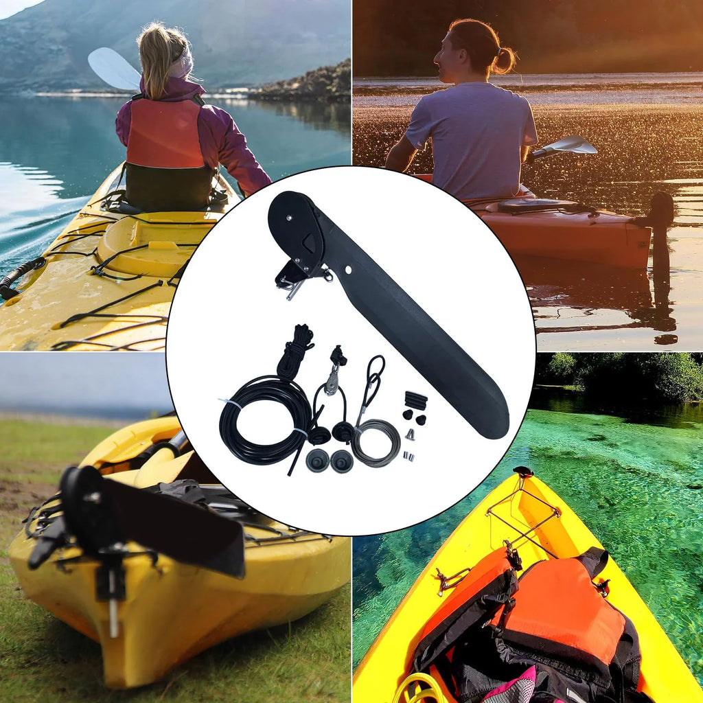 Nylon Rudder Kayak Parts Moisturecraft Control Accessories System Rudder, Vessel for Steering Kayak Canoe Foot Replacement Fishing