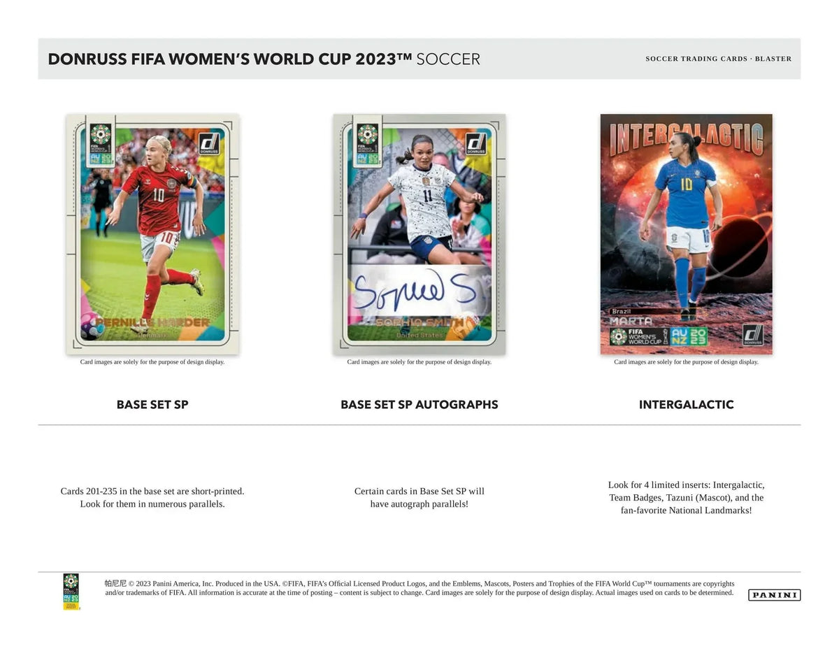 World Cards 2023 Donruss Trading Blaster Box Panini Cup Women's