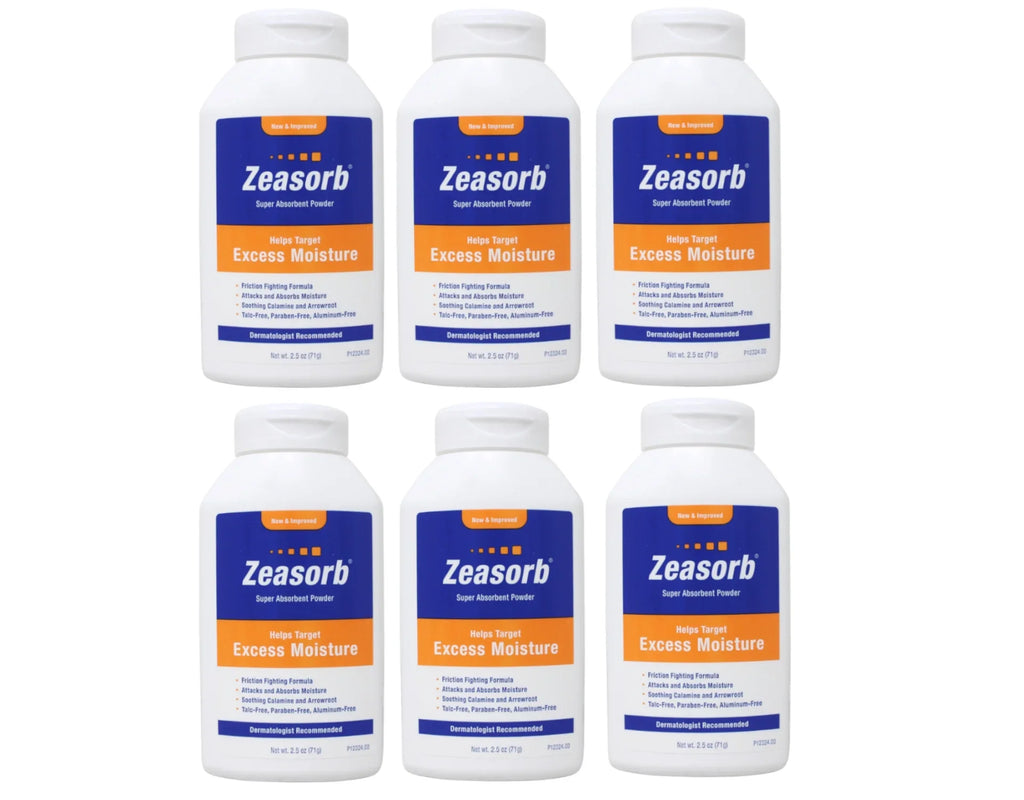 Zeasorb 6 Bottle - Super Each 2.5-Ounce Pack Powder Absorbent Prevention