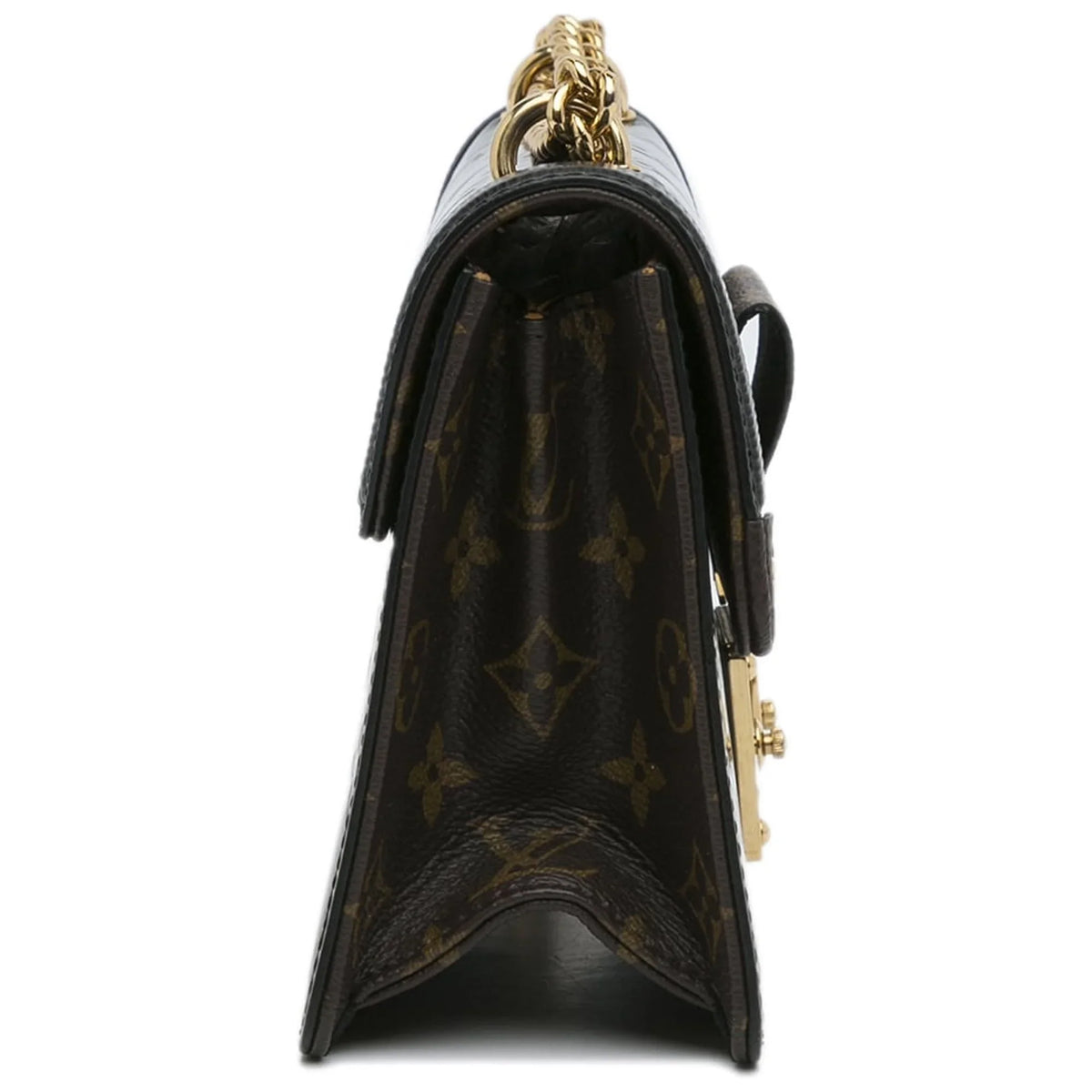 (Good) Authenticated Black Monogram Leather Unisex Vuitton Vernis Crossbody Louis Bag Pre-Owned Wynwood