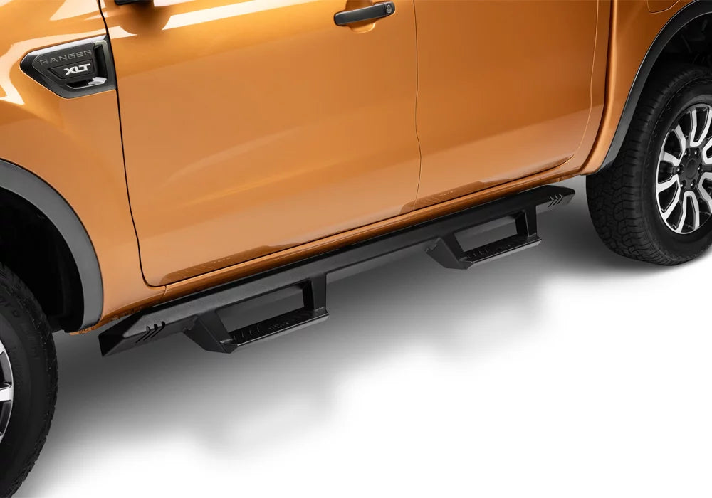 Ford | 2019-2020 All Beds, | N-Fab Ranger | Cab with Epyx by Steps Black, Cab Exf19Cc-Tx Gas Fits Crew Length Textured RealTruck