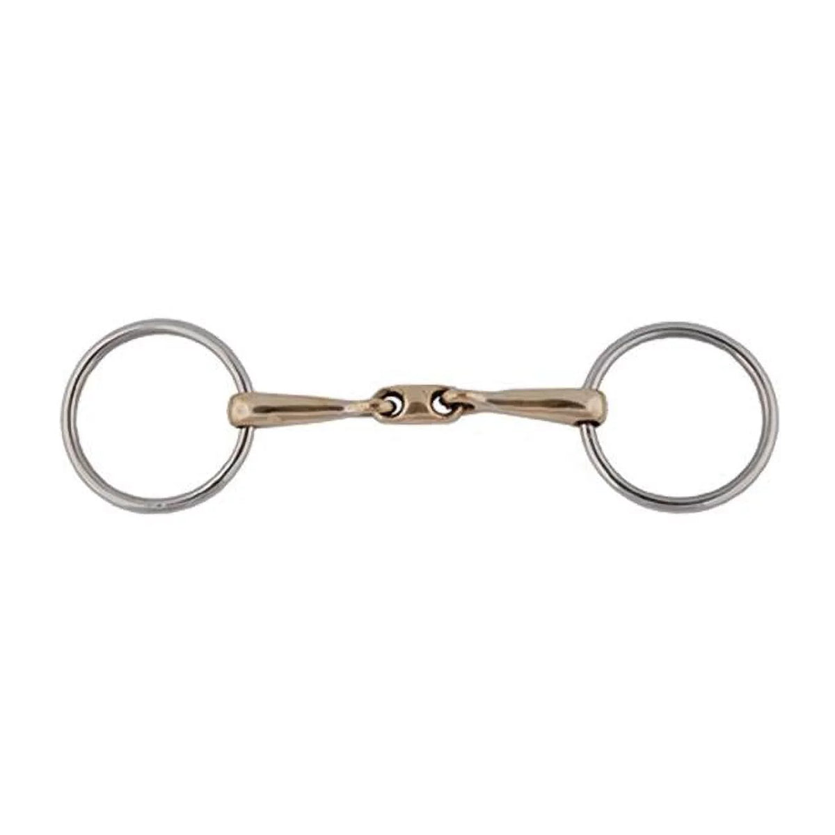 German 20134-5-3-4 Elliptical Bradoon Bit Link - Silver in. 5.75