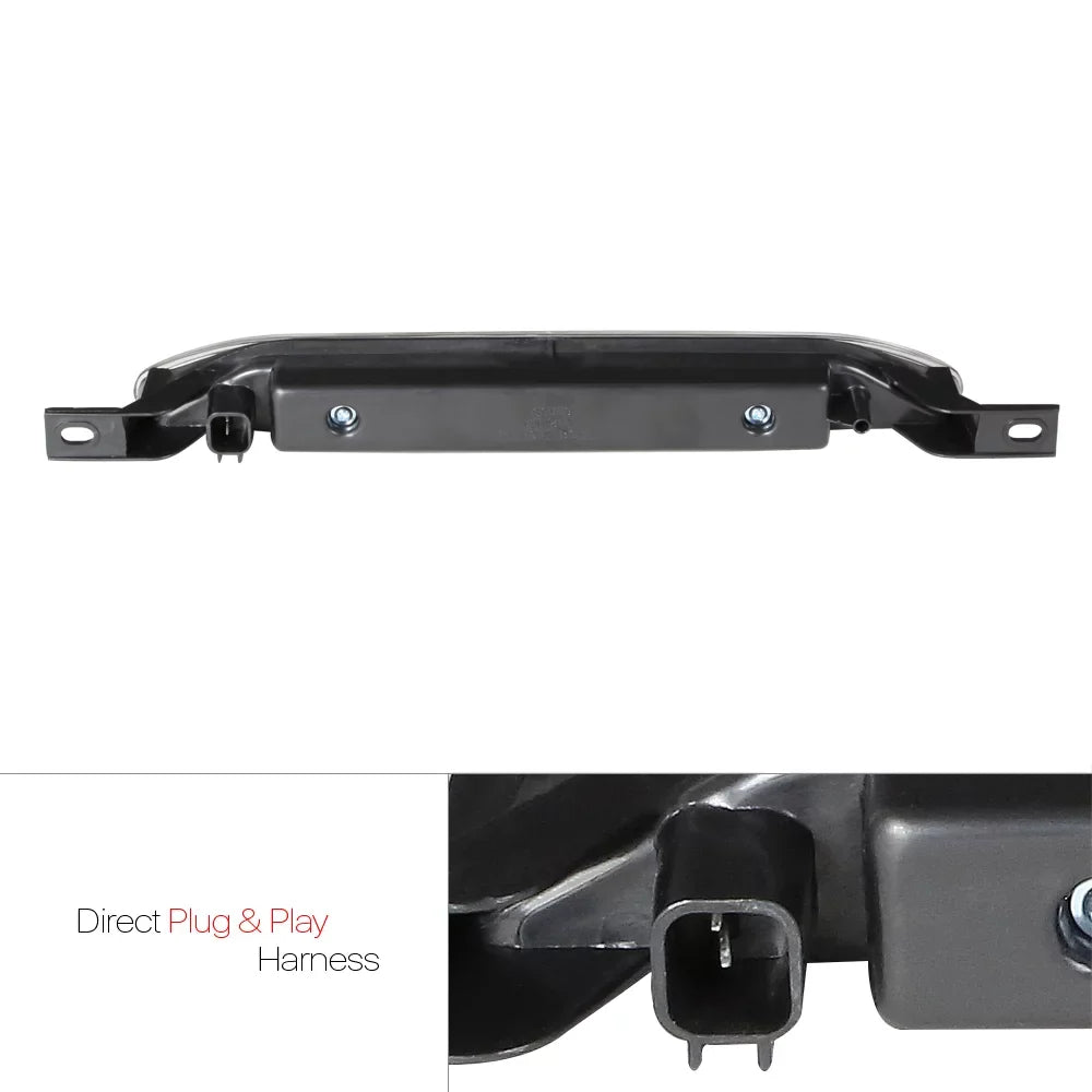 Light 15 14 Caliber For Durango 16 Compass Cherokee Stop Brake Lamp 3rd 2007-2017 Clear Tail Third Rear Dodge Black Housing Grand Jeep Lens