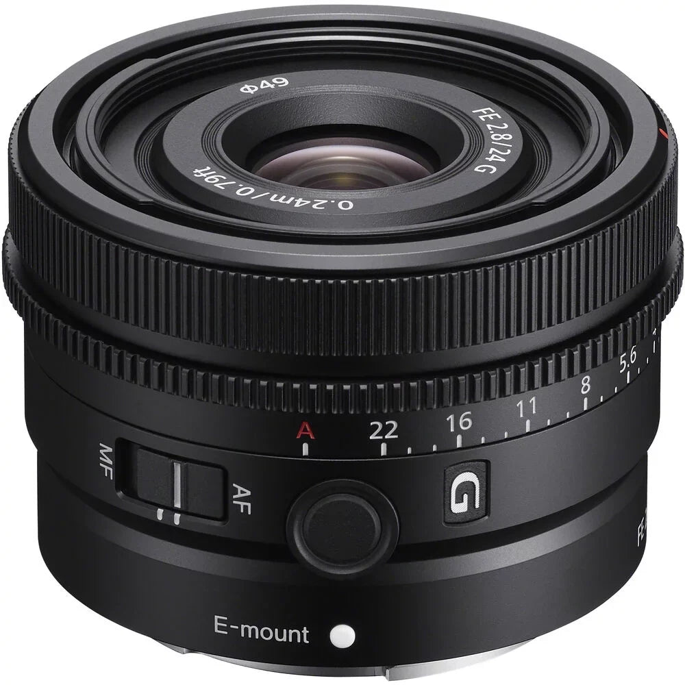 G Filter f/2.8 +64GB (Black) Mirrorless Lens+24mm with +3 Sony Camera 28-60mm Lens a7C