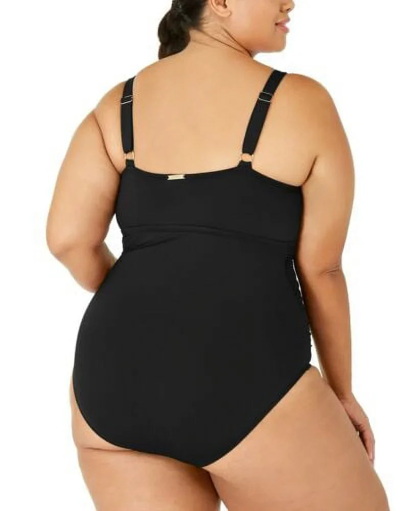 Ralph Lauren P S Size Swimsuit, Keyhole High-Neck Lauren Plus One-Piece