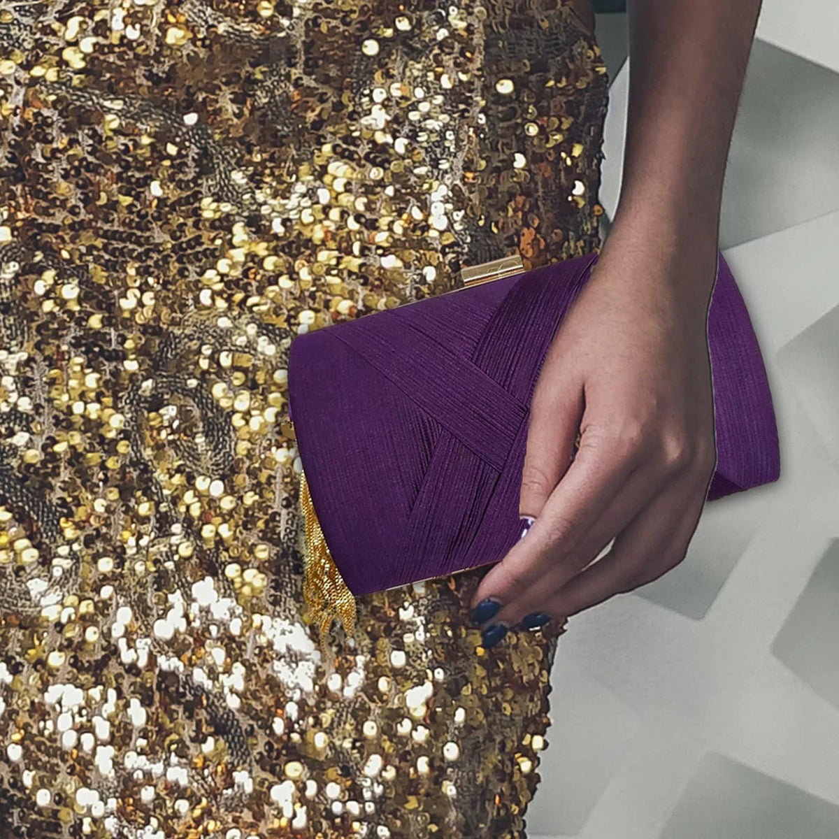 Bag Tassel , Luxury Clutch Evening Purses Bag Handbag Clutch Shoulder Women